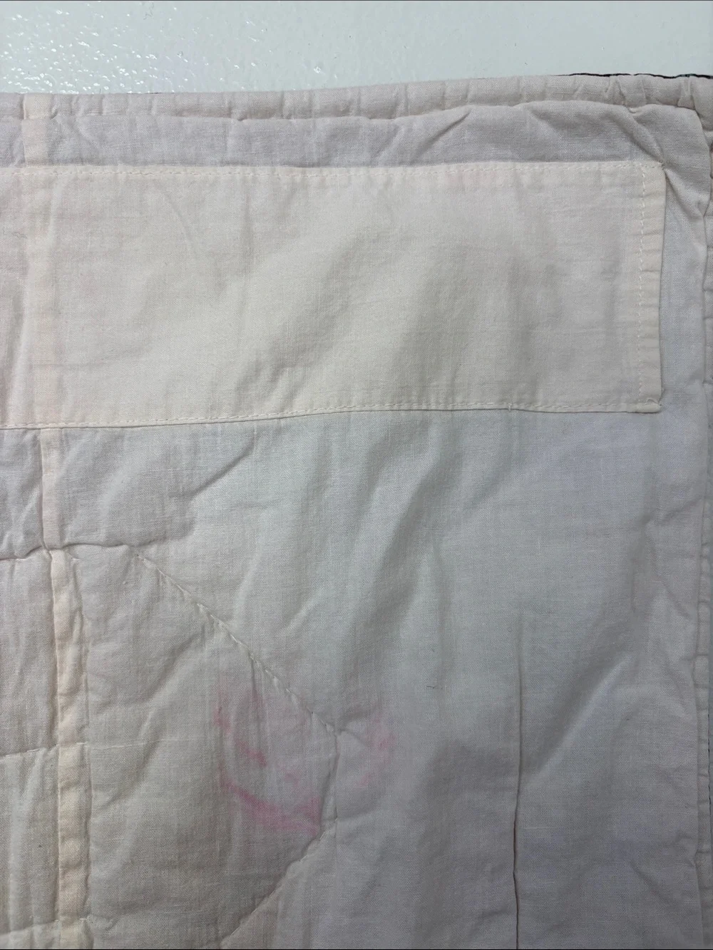Handmade Patchwork Teddy Bear Floral Quilt Lap Hanging 58in x 48in BLEMISH